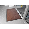 Brown textile inner cleaning entrance mat - length 130 cm, width 200 cm and height 0.8 cm