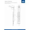 Brusepanel med Deante Jaguar Industrio termostatbatteri - YDERLIGERE 5% RABAT FOR KODE DEANTE5