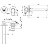 Βρύση νιπτήρα επιτοίχιας χρωμίου Ideal Standard Connect Air A7009AA