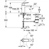 Βρύση νιπτήρα Grohe Eurosmart Cosmopolitan με πώμα