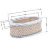 B&S Air Filter Oval 7 - 8 Hp Vertical Shaft 8R02-05