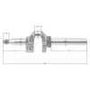 B&S-sarjan kampiakseli 400 500 ALKUPERÄINEN OSA 796217