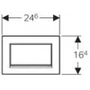 Buton de toaletă Geberit Sigma 30 crom periat/crom lucios/crom periat 115.893.KX.1