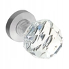 BUTON DECORATIVO CRISTAL CERCUL TRANSPARENT