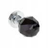 BUTON DECORATIVO DE CRISTAL SEMNUL ROTUND NEGRU