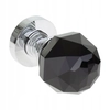 BUTON DECORATIVO DE CRISTAL SEMNUL ROTUND NEGRU