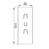 C-Profil-Basis mit vibrationsisolierendem Gummi PC100P 858432