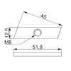 Rhombus nut NRM8PV 660245