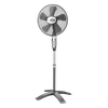 A standing fan controlled by a remote control