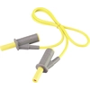 Safety test leads VOLTCRAFT MSB-501 [male connector, lamella 4 mm - male connector, lamella 4 mm] 0.50 m yellow 1 pc.