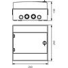 Hermetic modular switchgear (500V AC ,1000V DC) 1x8 surface-mounted IP65 RH-8 36.8