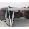 Solar carport with 15 solar modules for 2 vehicle with the possibility of installing the photovoltaic system.