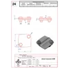 Lightning protection cross connector wire 2 x M8