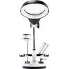 Brightness of the LED lamp with a magnifying glass on two levels TOOLCRAFT TO-7427316 2.5 x, 5 x, 6 x, 10 x