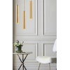 LEDsviti Golden LED hanging thin lamp 5W 30cm 4000K (12963)