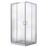 Cabina de ducha cuadrada moderna Besco 90x90x185 vidrio esmerilado - 5% DESCUENTO adicional con código BESCO5