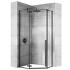 Cabina de ducha de esquina Rea Diamond Black 80x80x195 cm- ADICIONALMENTE 5% DESCUENTO PARA EL CÓDIGO REA5
