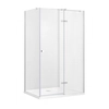 Cabina de ducha rectangular Besco Pixa 100x80 derecha - 5% DESCUENTO adicional con código BESCO5
