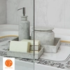 Cabina de ducha semicircular Duso 90x90x184 - vidrio transparente + plato de ducha