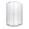 Cabina de dus asimetrica moderna Besco 120x90x185 sticla transparenta, dreapta - REDUCERE suplimentara 5% cu codul BESCO5