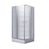 Cabină de duș pătrată modernă Besco 90x90x165 sticlă grafit - REDUCERE suplimentară 5% la codul BESCO5
