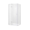 Cabine de douche carrée Besco Pixa 90x90x195 gauche - 5% REMISE supplémentaire avec le code BESCO5