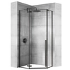 Cabine de douche d'angle Rea Diamond Black 100x100 cm - EN PLUS 5% RÉDUCTION POUR LE CODE REA5