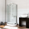 Cabine de duche de parede Sea-Horse Stylio 80x100 completa com base de duche - vidro transparente