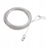 CABLE DE CHIMENEA DE ACERO 15 m FI 3mm GRILLETE DE ROSCA