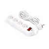 Cable de extensión APPIO 3m - 4 x enchufe 230V - Blanco