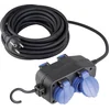 Cable de extensión con tomas de cable 4 5m H07RN-F 3G1,5 230V 16A máx. 3500W IP44