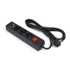 Cablu prelungitor APPIO 3m - 2x USB + 3 x mufa 230V - Negru