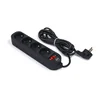 Cablu prelungitor APPIO 3m - 4 x mufa 230V - Negru