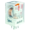 Industrial Relay R15-2012-23-1024-WT contacts 2P, load max 10A/230VAC, coil 24VDC, WT