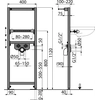 Cadre de montage pour lavabo encastré Onnline, supports de montage inclus