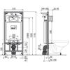 Cadru WC Onnline încorporat pentru construcție uscată cu suporturi incluse