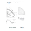 Caisson de baignoire Besco Ewa 134- SUPPLÉMENTAIRE 5% RÉDUCTION POUR LE CODE BESCO5