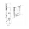 CAIXA COM TRAVA 40X60X245MM ZW1 CHAVE CATRACA 72MM