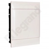 Caixa de distribuição embutida PRACTIBOX S 2x12 com portas brancas, para paredes maciças (24 modular)