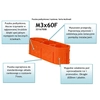 Caja de empotrar, profunda, con tornillos, naranja M3x60F multipared