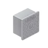 Caja de pruebas de pared 150x150x100 gris /TW/ TIPO AN-60A/S