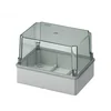 Caja transparente de alta aplicación 190x140x140mm IP56 para unión de distribución ABS resistencia a los rayos UV sin ojales bordes lisos