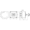 Cam Switch 63A, afbryder 0-1 (3 - polar), i huset OB16,