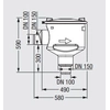 Camera di campionamento DN 100/150 Scarico verticale Kessel 915870