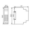 Campanello elettrico montato su binario EB230 230V 230/L.DIN