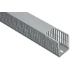 Canal cablu perforat 2m slitat 60x40mm gri pentru circuite electrice in tablouri