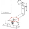 Cârlig dublu ajustabil Vario L=150mm (întărit)