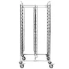 Carrello da Trasporto Catering in Acciaio Inox per Vassoi 74x55x170