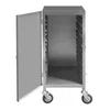 Carrello da trasporto in acciaio inox, con serratura, per contenitori GN 38x55x90