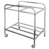 Carrello Lavanderia Due Sacchi 90x60x102cm Acciaio Inox